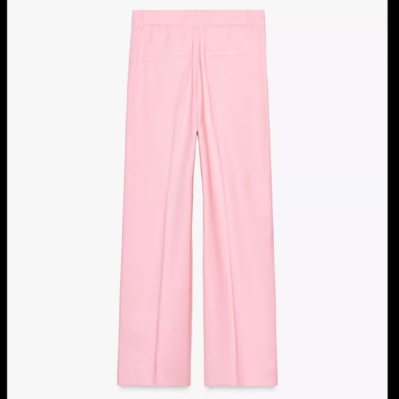 Zara pleated pastel pink wide leg pants - Picture 6 of 6